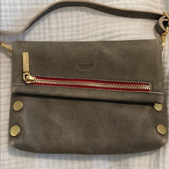 Hammitt Gray and Gold Crossbody Bag - Picture 4 of 7